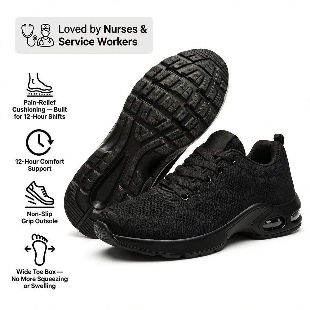 OrthoPro – 12-Hour Shift Shoes for All-Day Foot, Knee & Back Pain Relief (BOGO)