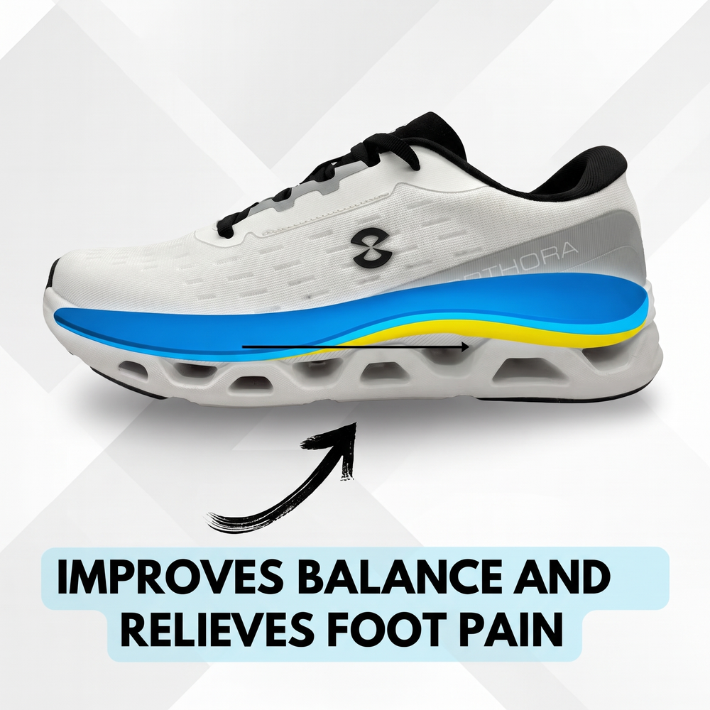 OrthoPro Fly — 12-Hour Shift Shoes for All-Day Foot, Knee & Back Pain Relief