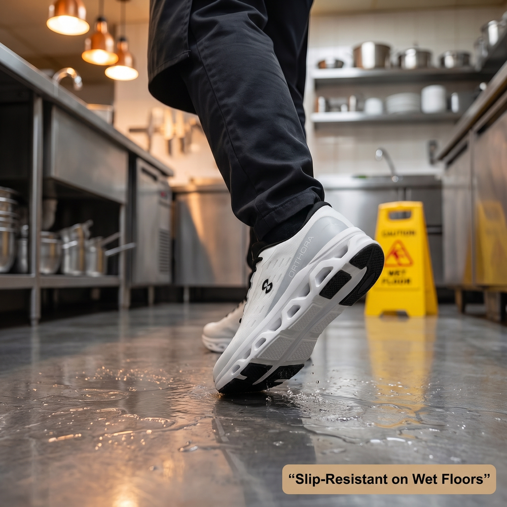 OrthoPro Fly — 12-Hour Shift Shoes for All-Day Foot, Knee & Back Pain Relief (BOGO)