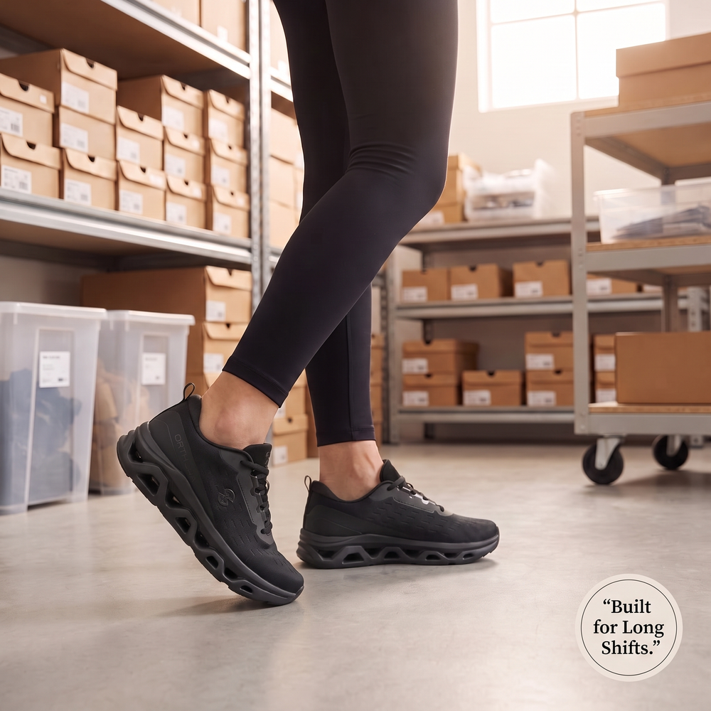 OrthoPro Fly — 12-Hour Shift Shoes for All-Day Foot, Knee & Back Pain Relief (BOGO)