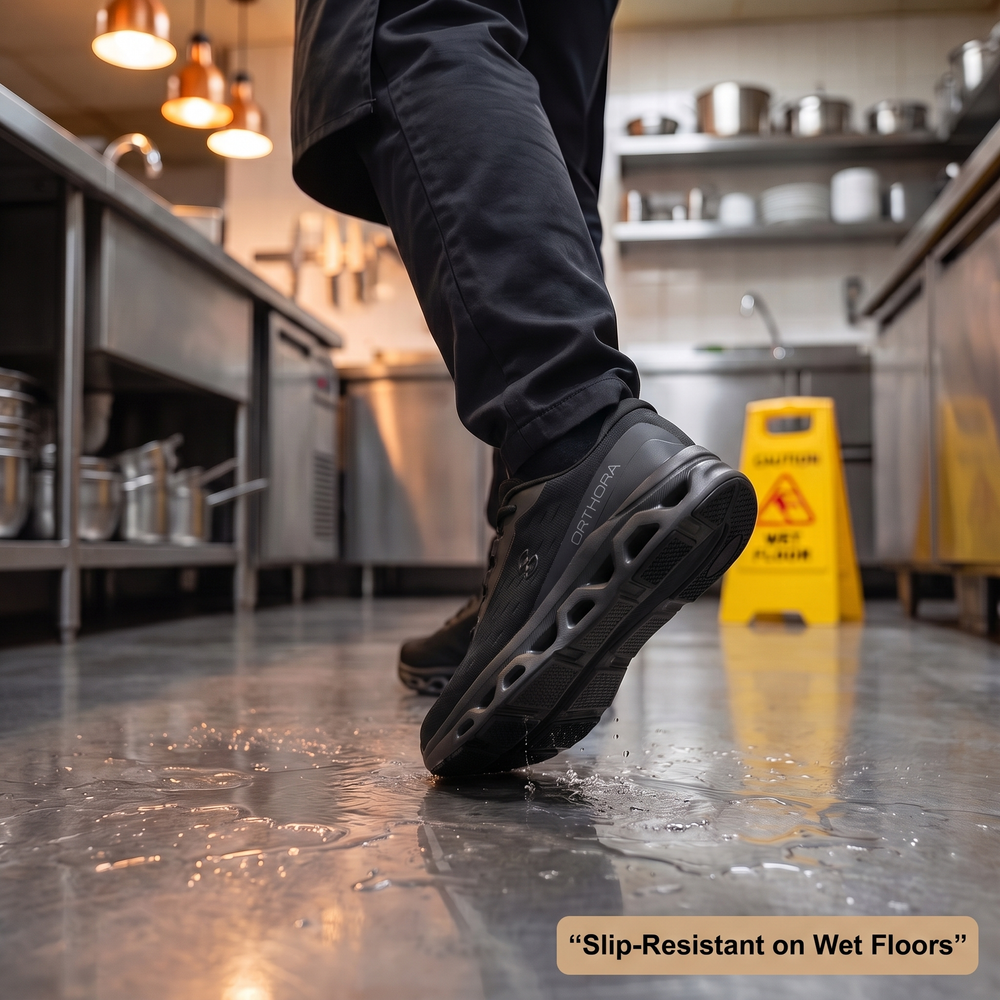 OrthoPro Fly — 12-Hour Shift Shoes for All-Day Foot, Knee & Back Pain Relief (BOGO)