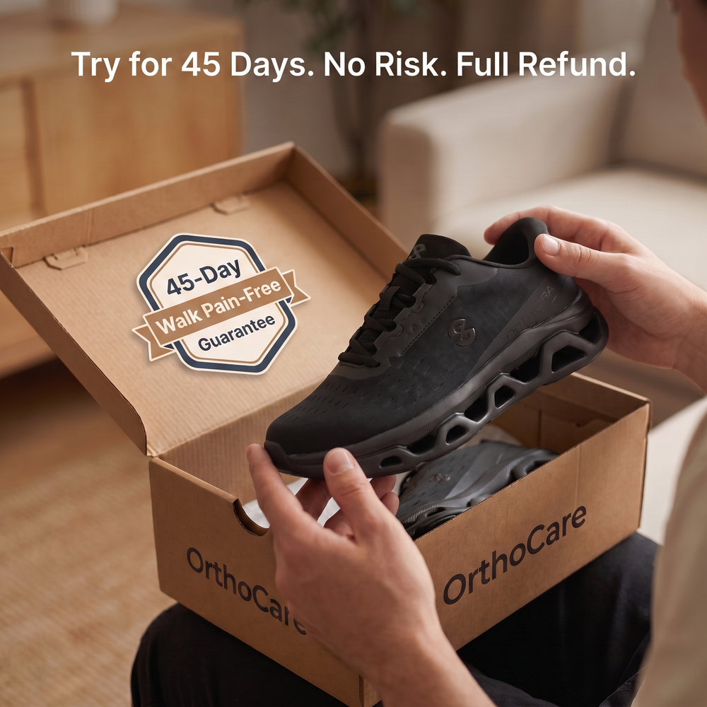 OrthoPro Fly — 12-Hour Shift Shoes for All-Day Foot, Knee & Back Pain Relief (BOGO)