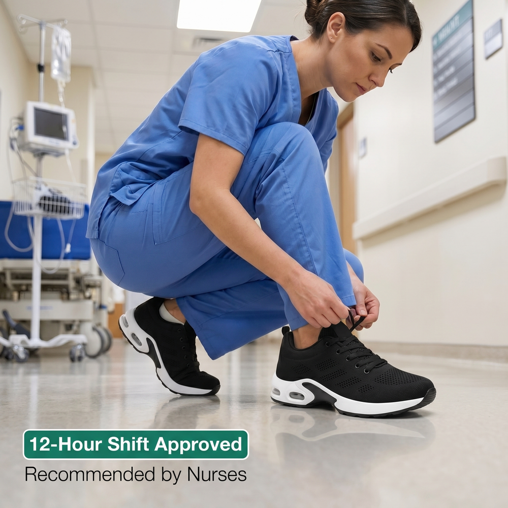 OrthoPro — 12-Hour Shift Shoes for All-Day Foot, Knee & Back Pain Relief