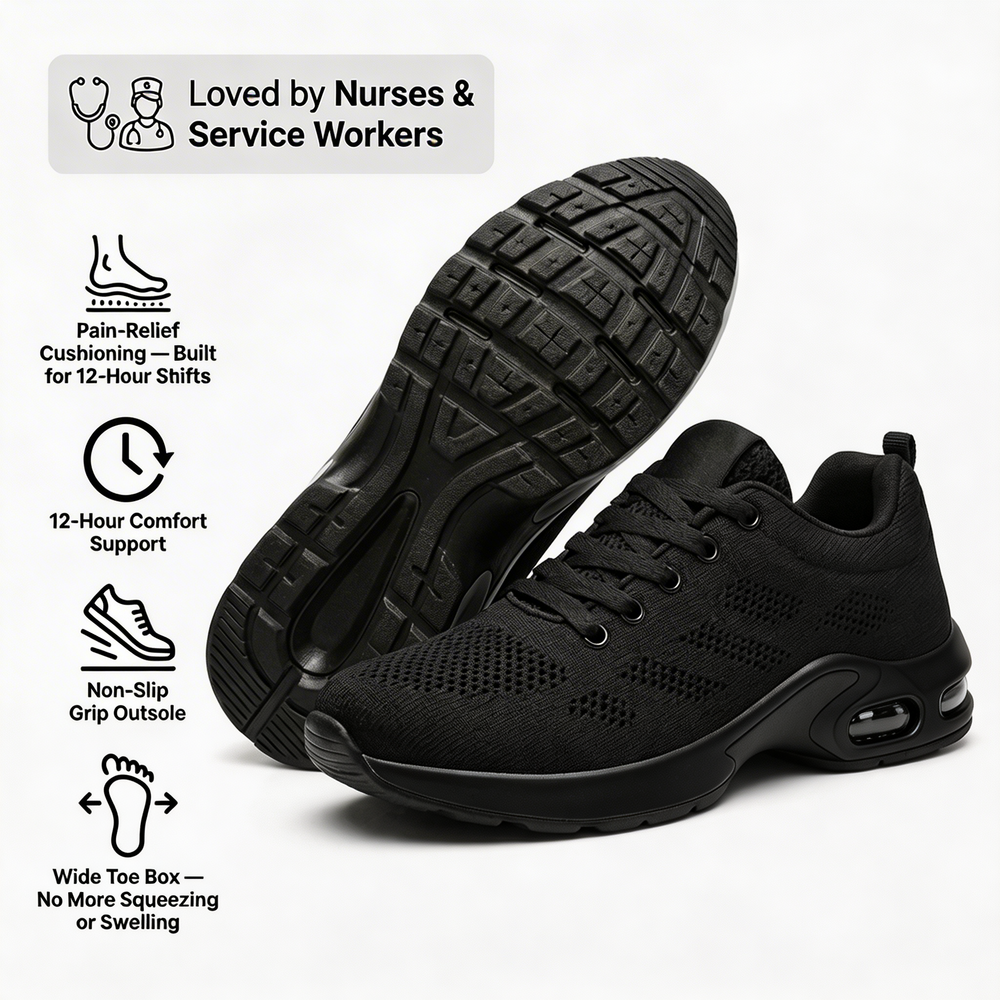 OrthoPro — 12-Hour Shift Shoes for All-Day Foot, Knee & Back Pain Relief