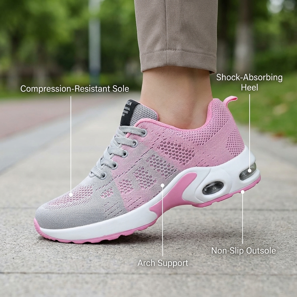 OrthoPro – 12-Hour Shift Shoes for All-Day Foot, Knee & Back Pain Relief (BOGO)