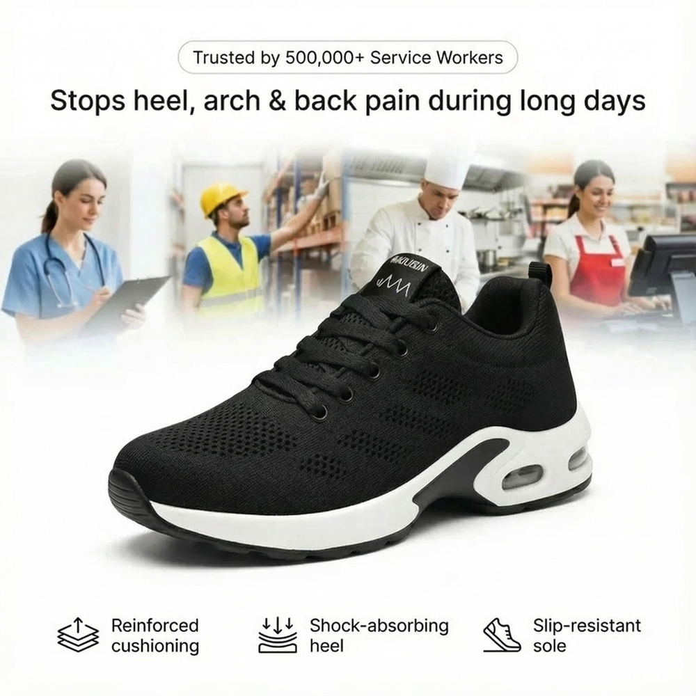 OrthoPro – 12-Hour Shift Shoes for Heel & Plantar Fasciitis Relief (Unisex)