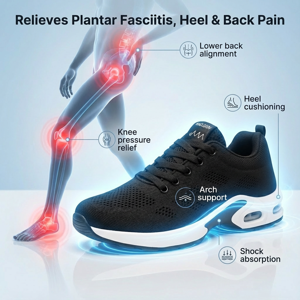 OrthoPro – 12-Hour Shift Shoes for Heel & Plantar Fasciitis Relief (Unisex)