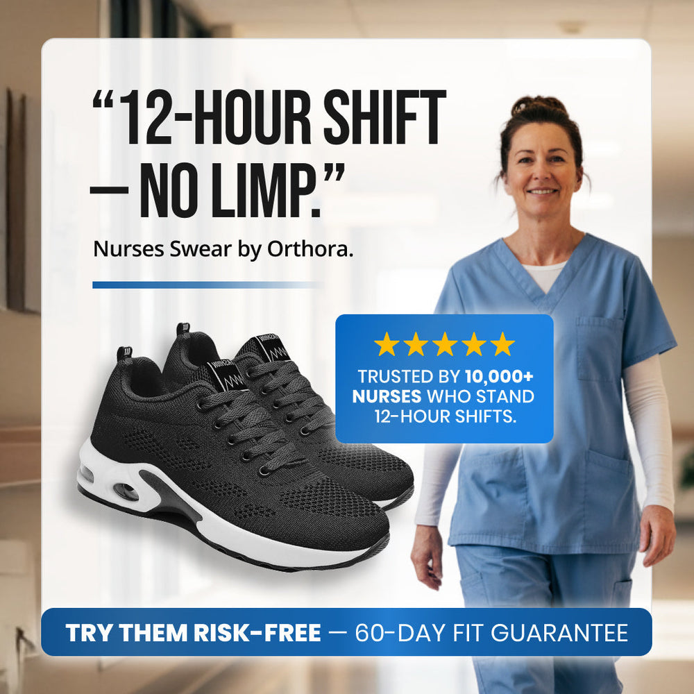 OrthoPro – 12-Hour Shift Shoes for Heel & Plantar Fasciitis Relief (Unisex)