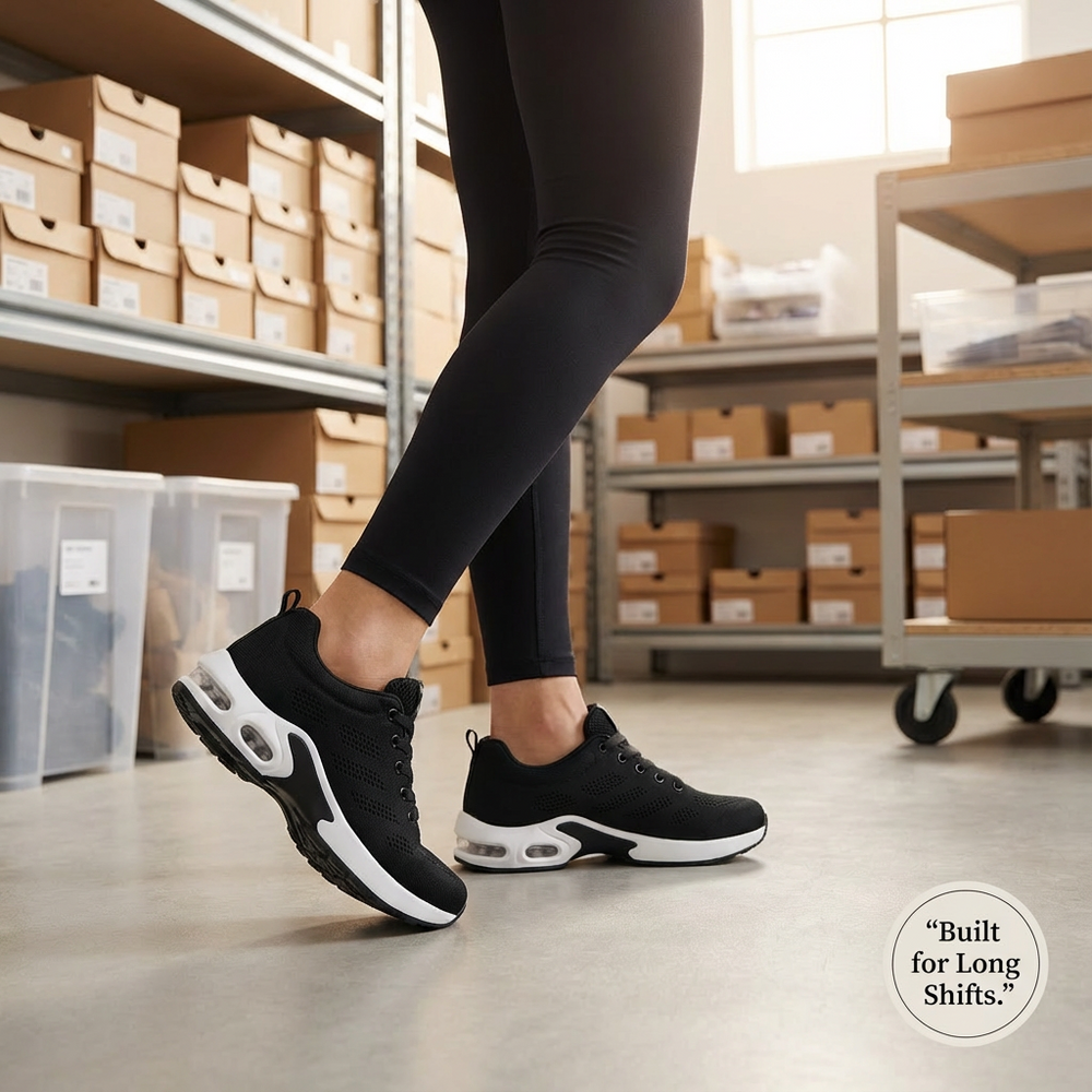 OrthoPro – 12-Hour Shift Shoes for All-Day Foot, Knee & Back Pain Relief (BOGO)