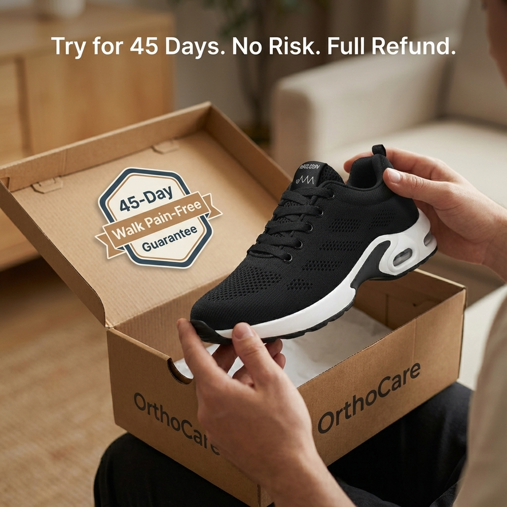 OrthoPro – 12-Hour Shift Shoes for All-Day Foot, Knee & Back Pain Relief (BOGO)