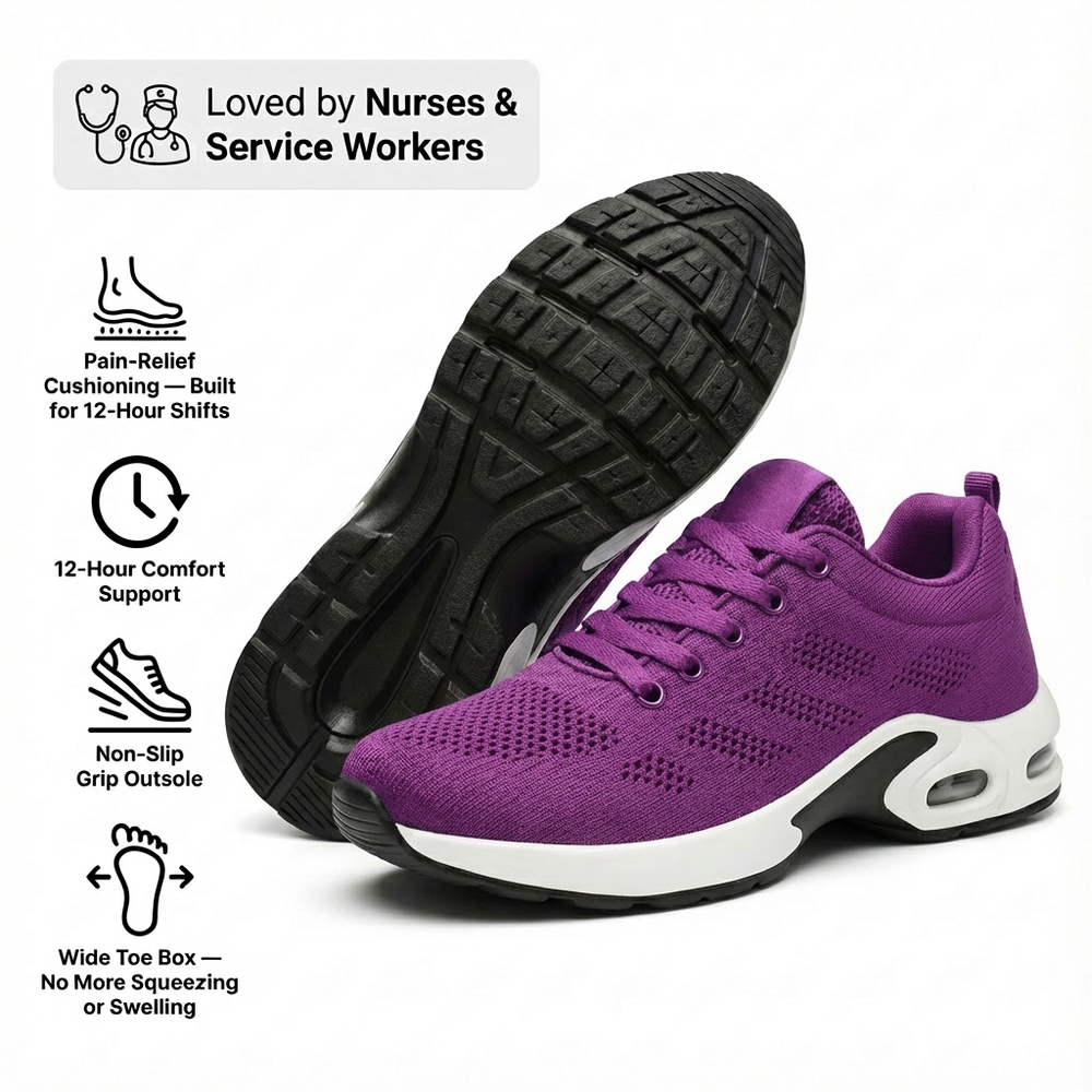 OrthoPro – 12-Hour Shift Shoes for Heel & Plantar Fasciitis Relief (Unisex)