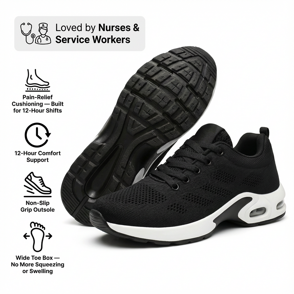 OrthoPro – 12-Hour Shift Shoes for Heel & Plantar Fasciitis Relief (Unisex)