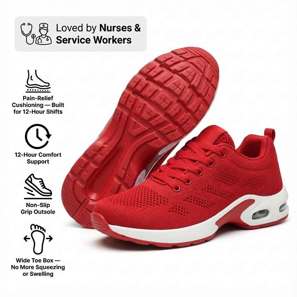 OrthoPro – 12-Hour Shift Shoes for All-Day Foot, Knee & Back Pain Relief (BOGO)