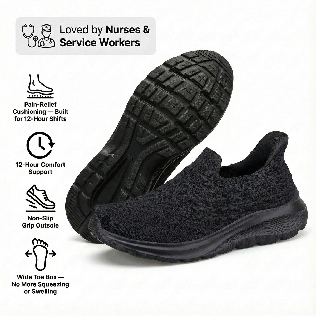 OrthoSlip Ergonomic Everyday Shoes (BOGO)